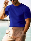 Men's Fashion Slim Fit Crewneck Short Sleeve T-shirt