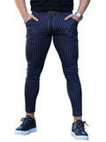 Men's Fashion Slim Fit Stripe Business Formal Dress Pants