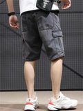 Male Summer Fashionable Multi-Pocket Denim Shorts