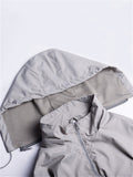 Male Windproof Waterproof Detachable Hooded Coat