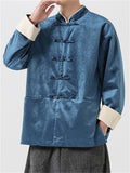 Men's Retro Chinese Style Corduroy Tang Suit Jacket