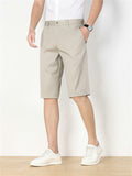 Men's Office Wear Summer Formal Straight Leg Shorts