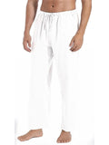 Male Solid Color Elastic Waist Large Size Pants