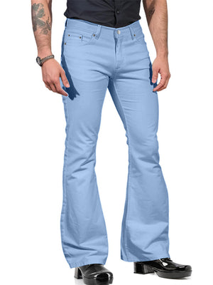 Men's Trendy Mid-Rise Stretchy Flared Pants