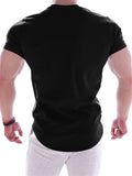 Men's Comfy Slim Fit Training Muscle Fitness T-shirt