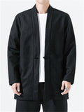 Men's Chinese Style Linen Cotton Knot Button Jacket