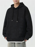 Men's Fake Two Pieces Oversized Basic Hoodies