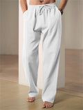 Men's Spring Summer Casual Drawstring Trousers