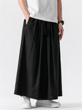 Men's Chinese Style Linen Wide Leg Harem Pants