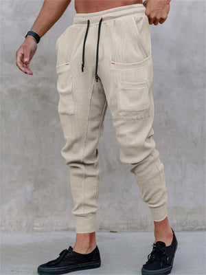 Hip-hop Multi-pocket Drawstring Sports Pants for Men