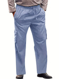 Men's Cotton Soft Breathable Drawstring Cargo Pants