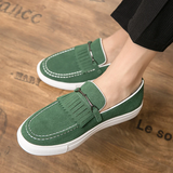 Male Fashionable Tassel Round Toe Flats for Party