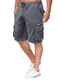 Male Modish Plus Size Elasticated Waist Pockets Shorts