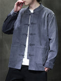 Men's Retro Chinese Casual Corduroy Jacket