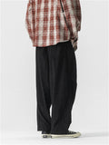 Men's Warm Corduroy Pants with Waistband for Autumn Winter