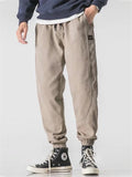 Spring Autumn Men's Casual Ankle Tie Cargo Pants