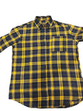 Spring Autumn Men's Leisure Long-sleeved Button Plaid Shirt