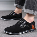 Leisure Round Toe Lace Up Anti Slip Cozy Male Shoes