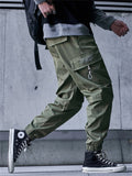 Male Tactical Jogger Hip Hop Cargo Pants Streetwear