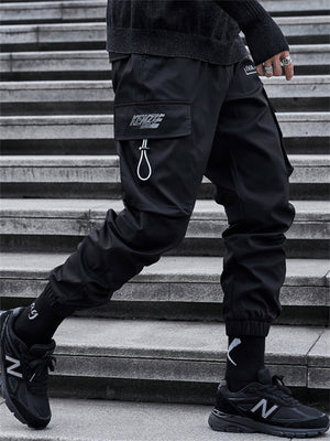 Male Tactical Jogger Hip Hop Cargo Pants Streetwear