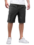 Male Contrast Color Drawstring Casual Summer Shorts