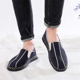 Simple Cozy Cotton Linen Slip-On Flats for Men