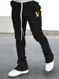 Men's Street Casual Thicken Drawstring Flared Pants