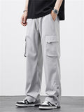 Men's Ice Silk Breathable Straight-Leg Cargo Pants