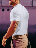 Men's Fashion Slim Fit Crewneck Short Sleeve T-shirt