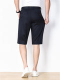 Men's Office Wear Summer Formal Straight Leg Shorts