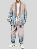 Chinese Style Smooth Printing Men's Outfits