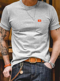 Men's Daily Simple Round Neck Slim Fit Summer T-shirts