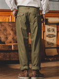 Male Comfort Straight Leg High-rise Relaxed Trousers