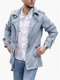 Men's Spring Autumn Relaxed Windbreaker Coats