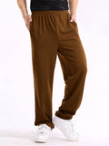 Men's Homewear Casual Stretchy Straight-Leg Pants