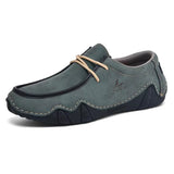 Men's Relaxed Cozy Contrast Color Lace-Up Flats