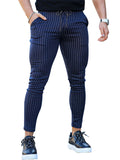 Men's Fashion Slim Fit Stripe Business Formal Dress Pants