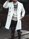 Male British Style Double-breasted Woolen Trench Coats