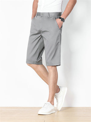 Men's Office Wear Summer Formal Straight Leg Shorts