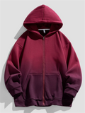 Men's Trendy Gradient Contrast Color Thickened Hoodies