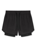 Men's Stretchy Quick Dry Double-Layer Basketball Shorts