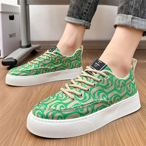 Cloud Embroidery Cozy Cotton Cloth Casual Shoes for Men