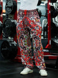 Hip-Hop Printed Oversized Men's Sports Pants