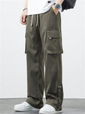 Men's Ice Silk Breathable Straight-Leg Cargo Pants