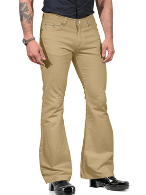 Men's Trendy Mid-Rise Stretchy Flared Pants