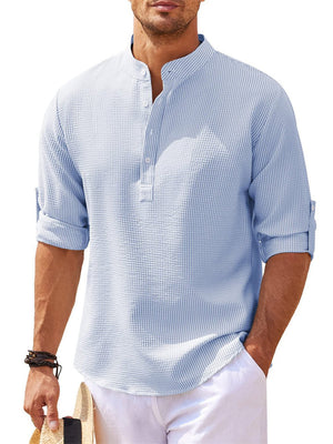 Men's Trendy Comfortable Vacation Henley Shirts