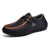 Men's Relaxed Cozy Contrast Color Lace-Up Flats