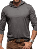 Long Sleeve Clothing Holiday Plain Hoodies for Men