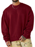 Men's Simple Pure Color Crewneck Hoodies