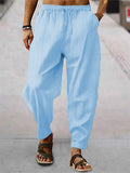 Men's Linen Loose Striped Harem Pants